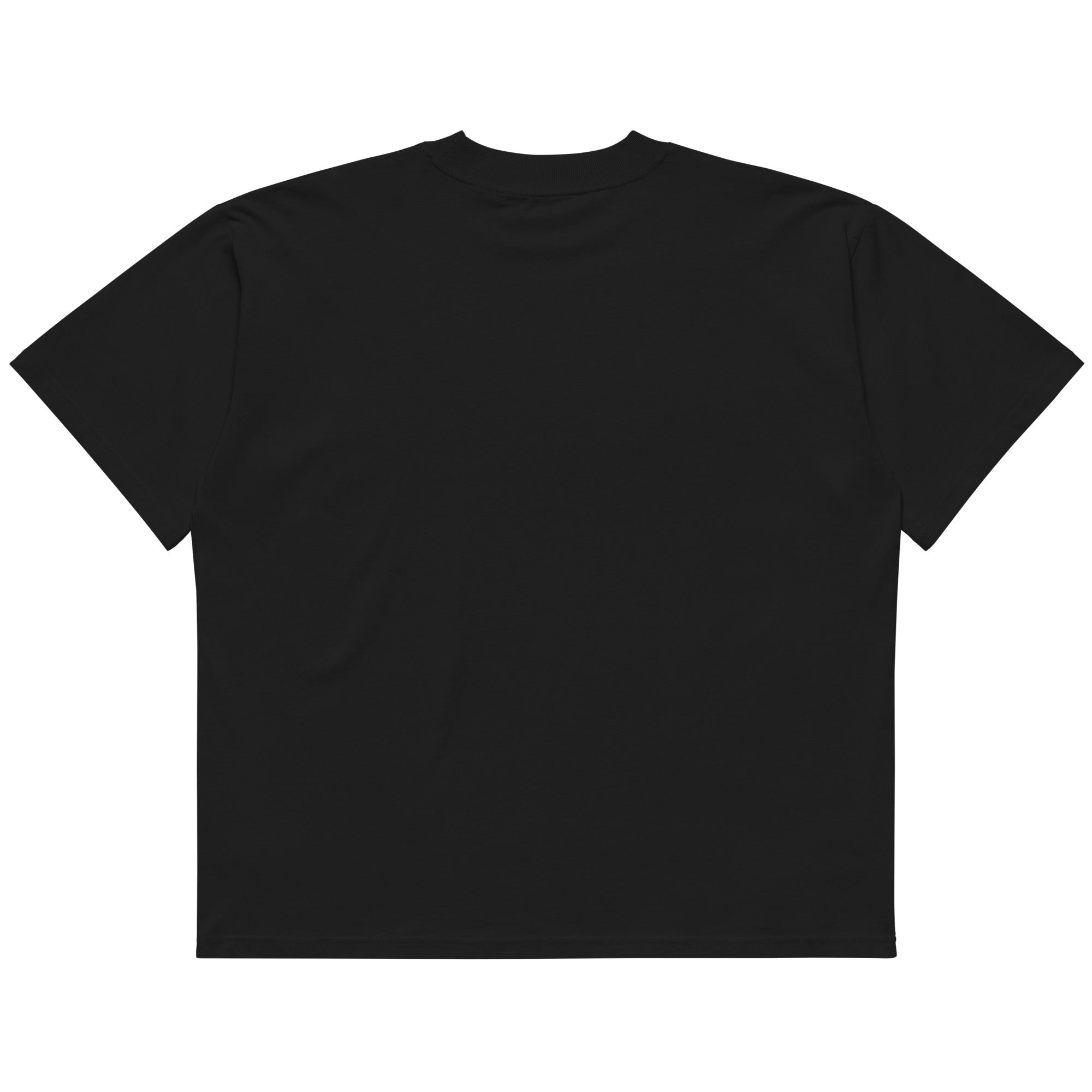 Goodbrother oversized organic tee in black — back detail