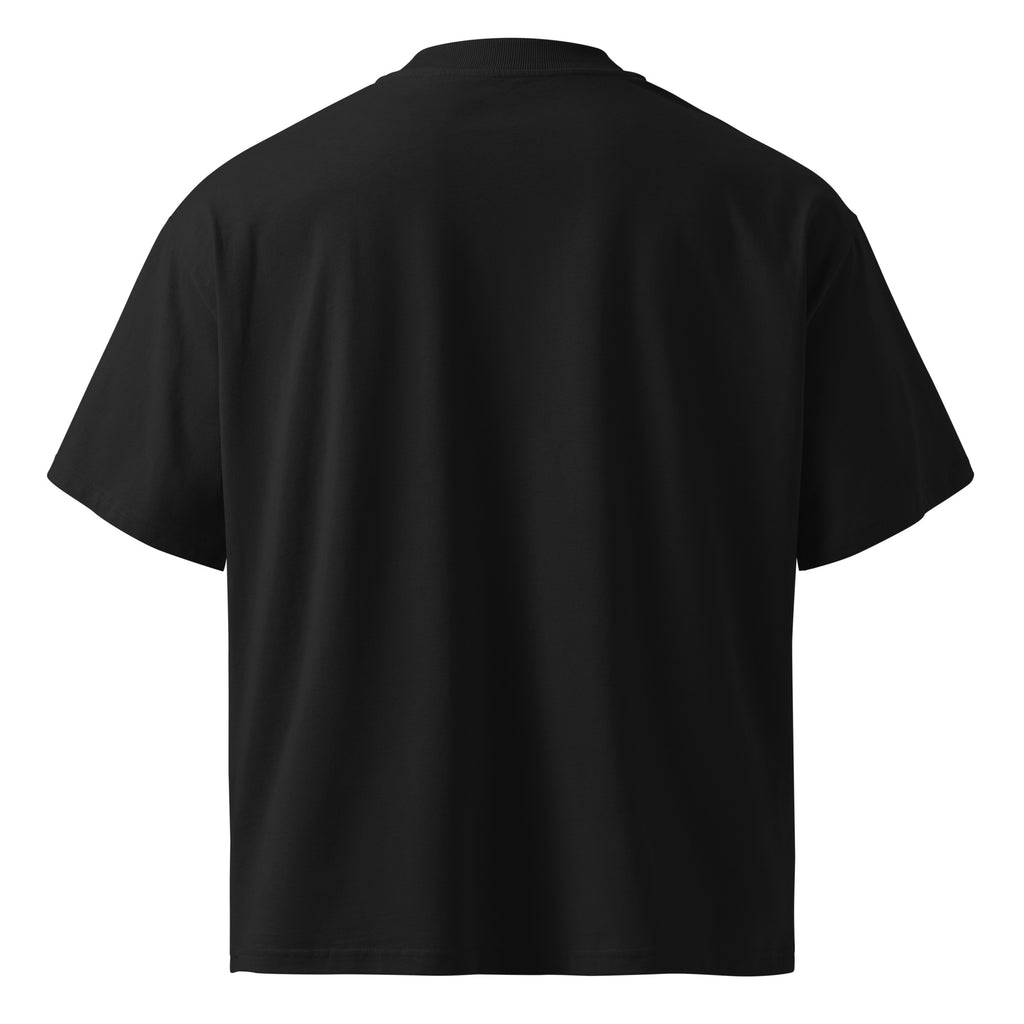 GoodBrother oversized organic cotton tee in black — back
