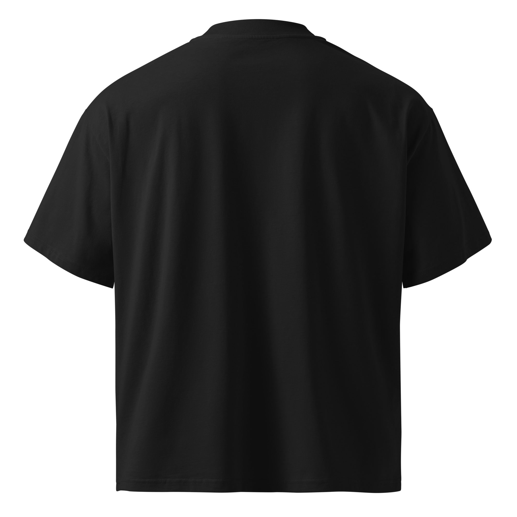 Goodbrother oversized organic cotton tee in black — back